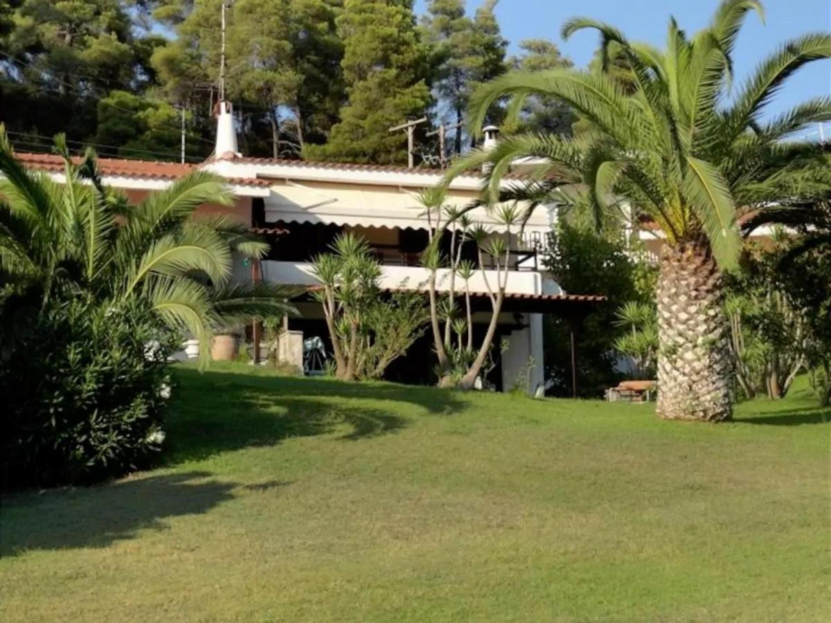 Beachfront Villa 100M From Sea For Up To 10 Guests Siviri Eksteriør billede